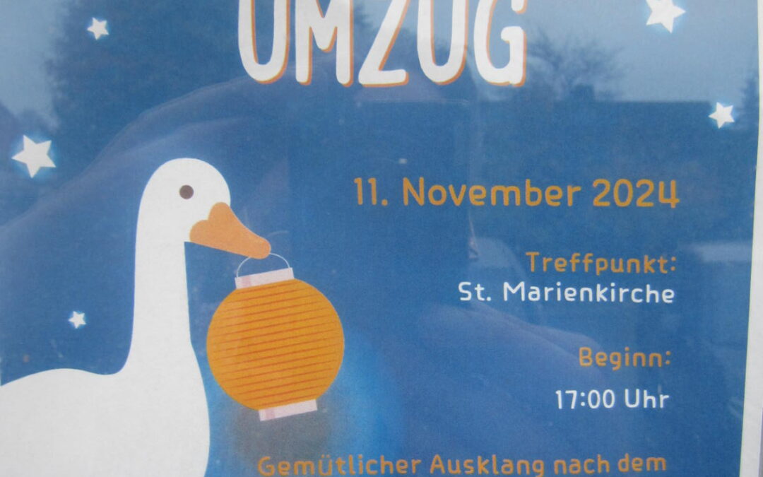 Laternenumzug am 11.11.