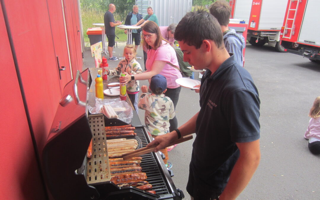 Grillnachmittag bei der Kinderfeuerwehr